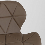 Стул с коричневым сиденьем из экокожи JEROEN варинант исполнения - 7 | Loft Concept в Орле