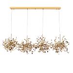 Люстра подвесная из четырех частей с металлическими круглыми элементами Terzani Argent варинант исполнения - 2 | Loft Concept в Орле