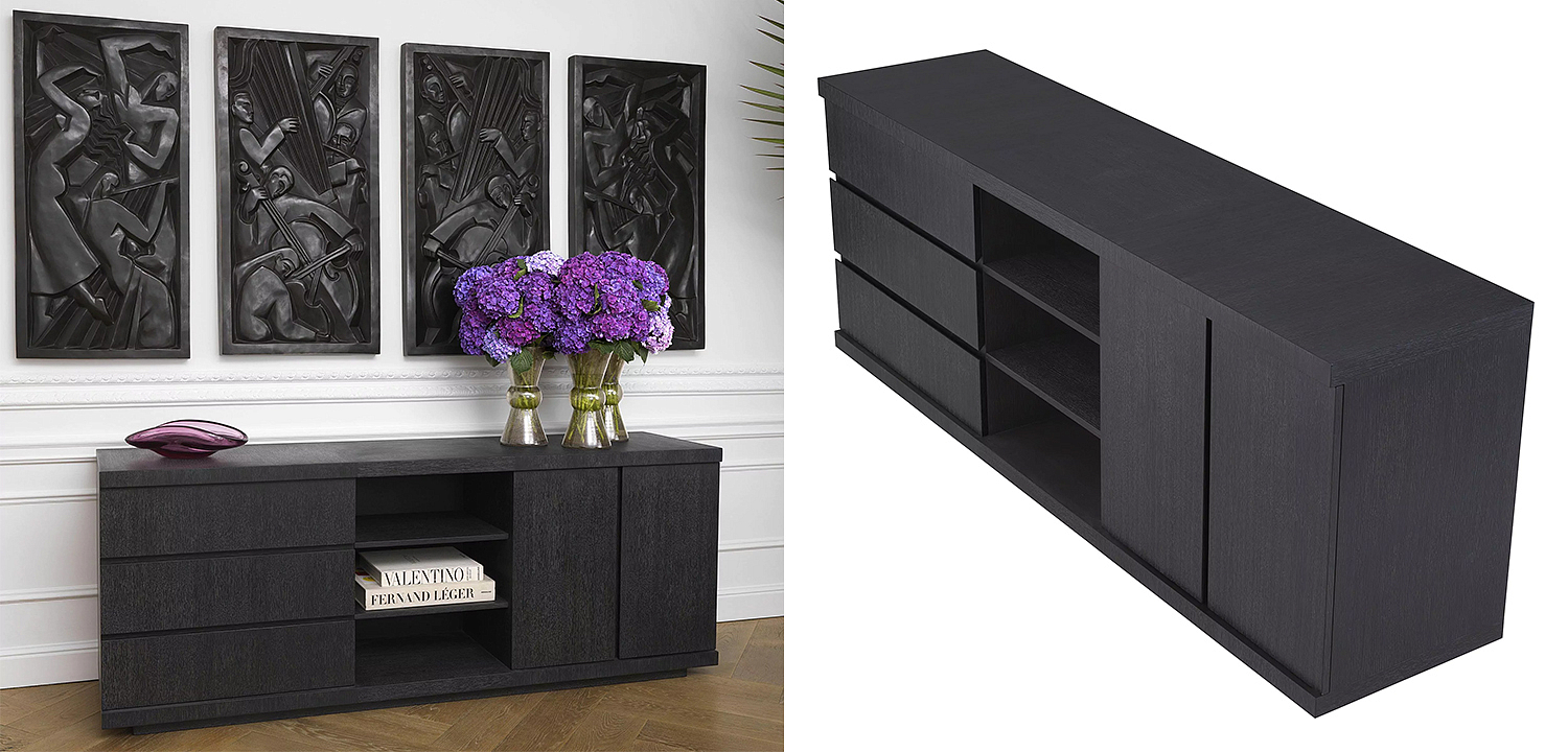Комод Eichholtz Dresser Crosby Black Комод Eichholtz Dresser Crosby Black - Loft-Concept в Орле