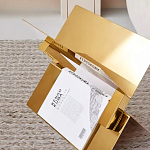 Дизайнерский журнальный стол фигурный золотого цвета Ufuri варинант исполнения - 2 | Loft Concept в Орле