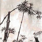 Обои ручная роспись Bamboo Quicksilver on Tarnished Silver gilded paper варинант исполнения - 1 | Loft Concept в Орле