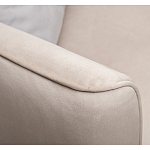 Диван двухместный раскладной светло-серый с кантом Pride варинант исполнения - 6 | Loft Concept в Орле