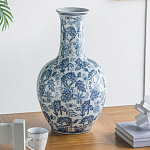 Ваза с классическим узором шинуазри синего цвета Blue & White Ornament  варинант исполнения - 5 | Loft Concept в Орле