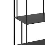 Высокий стеллаж из металла Menzie High Metal Rack Black варинант исполнения - 3 | Loft Concept в Орле