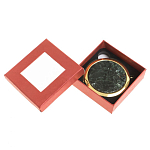 Зеркало карманное двухстороннее круглое из натурального камня Серафинит в подарочной упаковке Gold Stone Mirrors варинант исполнения - 3 | Loft Concept в Орле