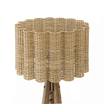 Торшер с плетеным абажуром на основании в виде треноги Lamp with Wicker Lampshade варинант исполнения - 2 | Loft Concept в Орле