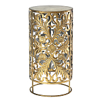 Столик приставной с цветочной резной фактурой Madagascar варинант исполнения - 1 | Loft Concept в Орле