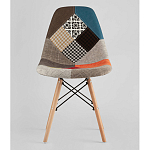 Пластиковый стул на ножках из массива бука Eames Пэчворк варинант исполнения - 4 | Loft Concept в Орле