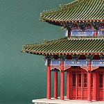 Макет Китайской пагоды миниатюра Дворцовый парк Синцинь в Пекине варинант исполнения - 1 | Loft Concept в Орле