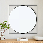 Зеркало в черной металлической раме Urban Style Mirror варинант исполнения - 3 | Loft Concept в Орле