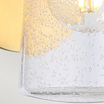 Бра цвета латунь с прозрачным цилиндрическим плафоном из пузырчатого стекла Kichler варинант исполнения - 5 | Loft Concept в Орле