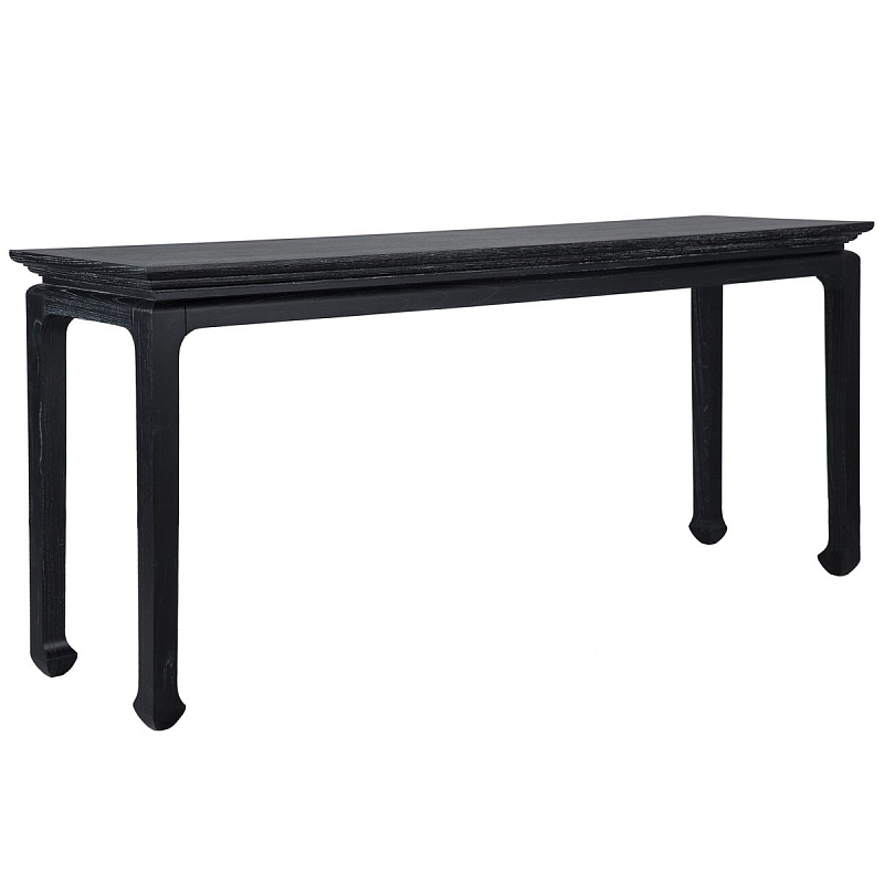 Консоль Black Curved Console Черный Консоль Black Curved Console Черный в Орле | Loft Concept