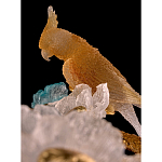 Люстра круглая на золотом каркасе с птичками и цветочным декором Miscellaneous herbs варинант исполнения - 3 | Loft Concept в Орле