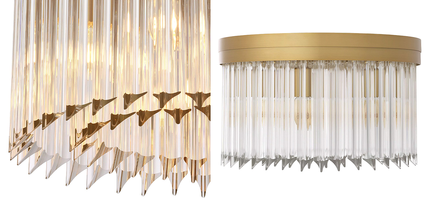 Потолочный светильник Eichholtz Ceiling Lamp Evina Потолочный светильник Eichholtz Ceiling Lamp Evina - Loft-Concept в Орле