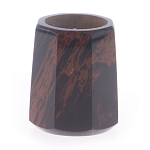 Подсвечник из натурального камня обсидиан со свечой Stone Candlestick варинант исполнения - 1 | Loft Concept в Орле