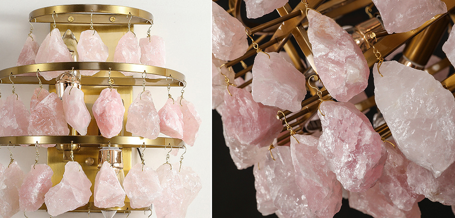 Hardis Pink stone Wall Lamp Hardis Pink stone Wall Lamp - Loft-Concept в Орле