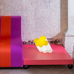 Настольная дизайнерская лампа Poltronova Passiflora Yellow Table Lamp варинант исполнения - 4 | Loft Concept в Орле