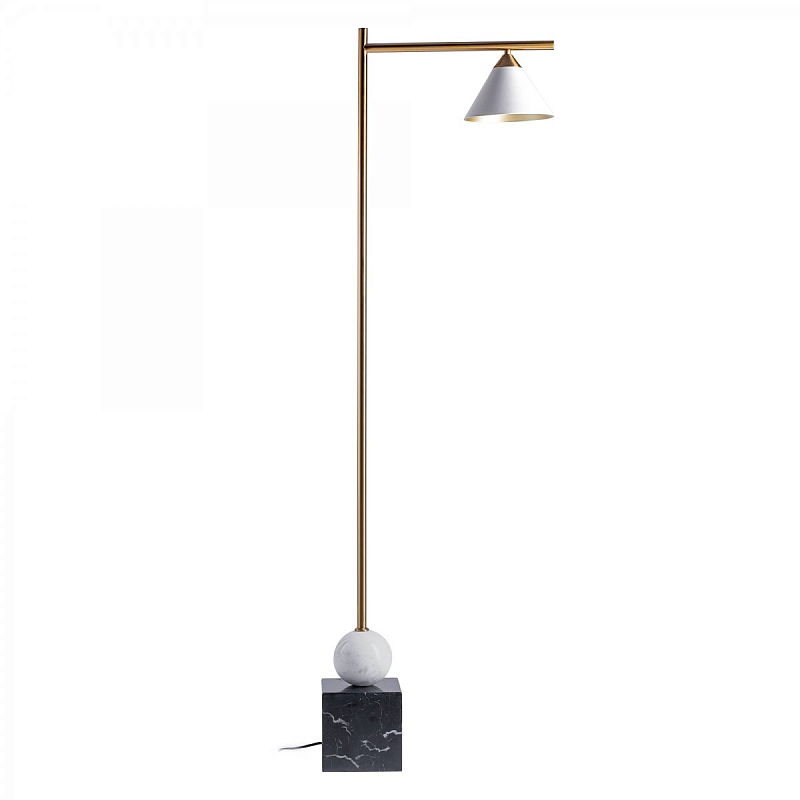 Торшер Kelly Wearstler CLEO FLOOR LAMP Белый Латунь Графит Торшер Kelly Wearstler CLEO FLOOR LAMP Белый Латунь Графит в Орле | Loft Concept