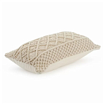 Чехол на подушку с макраме бежевого цвета Macrame варинант исполнения - 1 | Loft Concept в Орле