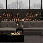 Гипсовая 3D панель с принтографией PM-41 варинант исполнения - 4 | Loft Concept в Орле