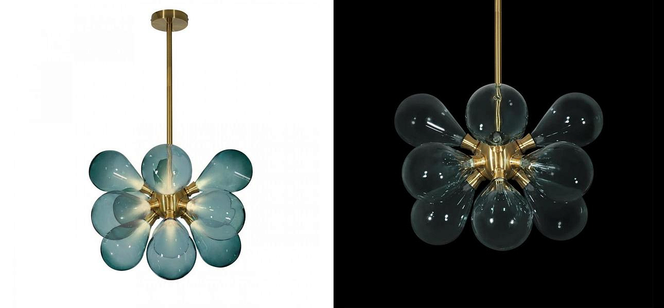 Люстра Simonet Chandelier Blue 50 см Люстра Simonet Chandelier Blue 50 см - Loft-Concept в Орле