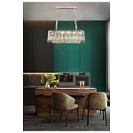 Люстра овальная с хрустальными подвесками Roul Crystal Light варинант исполнения - 8 | Loft Concept в Орле