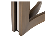 Столик журнальный с круглой мраморной столешницей Unique Stone Design варинант исполнения - 6 | Loft Concept в Орле