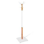 Вешалка с квадратным основанием и 4-мя белыми металлическими крючками Industrial Metal Rust варинант исполнения - 1 | Loft Concept в Орле