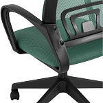 Офисное кресло с основанием из черного пластика Desk chairs Green варинант исполнения - 7 | Loft Concept в Орле