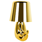 Настольная лампа фигурная золотого цвета с гладким абажуром Высота 16 см Sophia варинант исполнения - 6 | Loft Concept в Орле