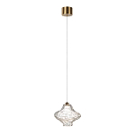 Подвесной светильник с плафоном из фактурного прозрачного стекла Light Ensemble варинант исполнения - 3 | Loft Concept в Орле