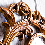 Зеркало настенное с рамой цвета античная бронза Classic Ornament Mirror варинант исполнения - 4 | Loft Concept в Орле