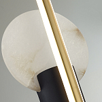 Бра с круглым плафоном из алебастра и бронзовой декоративной стрекозой 65 Alaris  варинант исполнения - 6 | Loft Concept в Орле