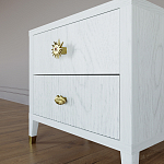 Тумба прикроватная с двумя ящиками Elsa Dreams White варинант исполнения - 3 | Loft Concept в Орле