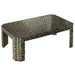 Дизайнерский кофейный стол с рисунком леопард Neytiri Beige Leopard варинант исполнения - 1 | Loft Concept в Орле