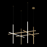 Люстра с 6-ю цилиндрическими плафонами на тонких тросах Trumpet tube варинант исполнения - 3 | Loft Concept в Орле