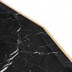 Консоль с чёрной столешницей и золотым фигурным основанием Cosmo варинант исполнения - 4 | Loft Concept в Орле