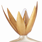 Торшер с 3-мя плафонами в виде цветов Golden Bird of Paradise варинант исполнения - 1 | Loft Concept в Орле