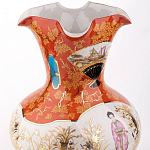 Ваза красного цвета с рисунком Chinoiserie Ceramics варинант исполнения - 1 | Loft Concept в Орле