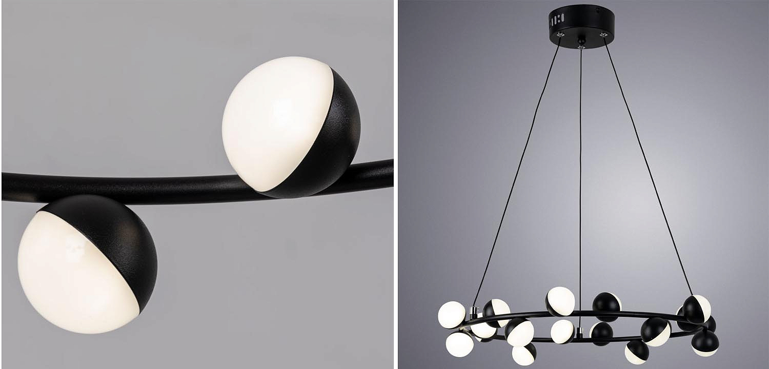 Люстра Vilelme Chandelier black 50 Люстра Vilelme Chandelier black 50 - Loft-Concept в Орле