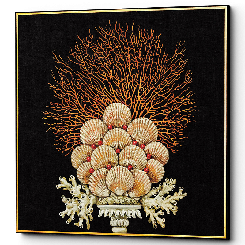 Постер Sea Vase Poster 7 Черный Бежевый Постер Sea Vase Poster 7 Черный Бежевый в Орле | Loft Concept