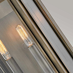 Настенный фонарь прямоугольной формы цвета состаренная латунь с двумя лампами Hinkley варинант исполнения - 2 | Loft Concept в Орле