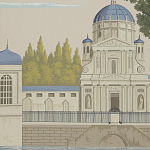 Обои ручная роспись Monuments of Paris Roberts on scenic paper варинант исполнения - 3 | Loft Concept в Орле