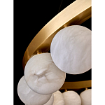 Люстра круглая с сферическими плафонами из натурального камня Phased Spheres варинант исполнения - 3 | Loft Concept в Орле