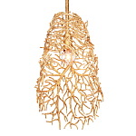 Подвесной светильник золотой в виде кораллов Coral Decor варинант исполнения - 2 | Loft Concept в Орле