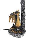 Настольная лампа Дракон Dragon Black Gold Table Lamp Синий Абажур варинант исполнения - 3 | Loft Concept в Орле