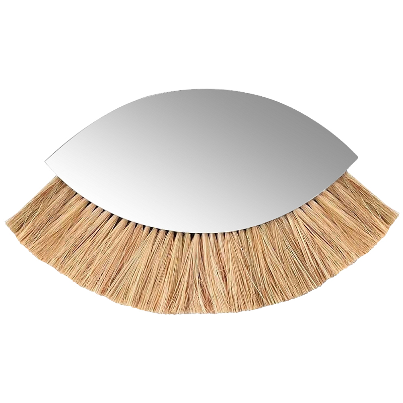 Настенное зеркало в виде глаза Eye Wicker Mirror Бежевый Настенное зеркало в виде глаза Eye Wicker Mirror Бежевый в Орле | Loft Concept