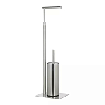 Держатель для туалетной бумаги с ершиком Chrome Bathroom Accessory варинант исполнения - 2 | Loft Concept в Орле