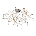 Потолочный светильник с тонким металлическим каркасом цвета хром Quasar варинант исполнения - 1 | Loft Concept в Орле