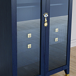 Дизайнерский шкаф витрина Elsa Dreams Blue с 4-мя ящиками варинант исполнения - 3 | Loft Concept в Орле